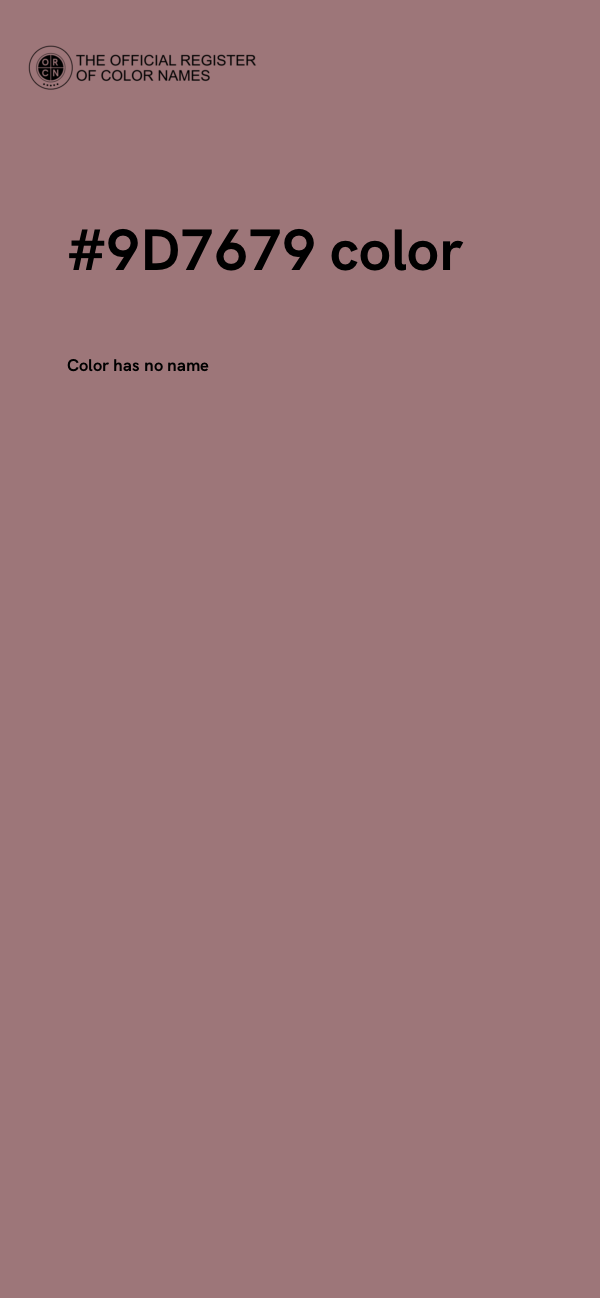#9D7679 color image