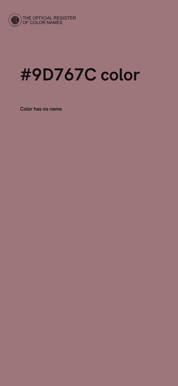 #9D767C color image