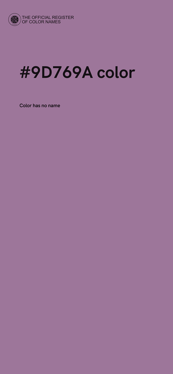#9D769A color image