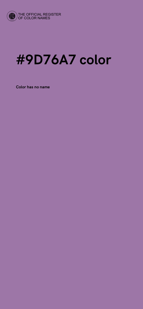 #9D76A7 color image