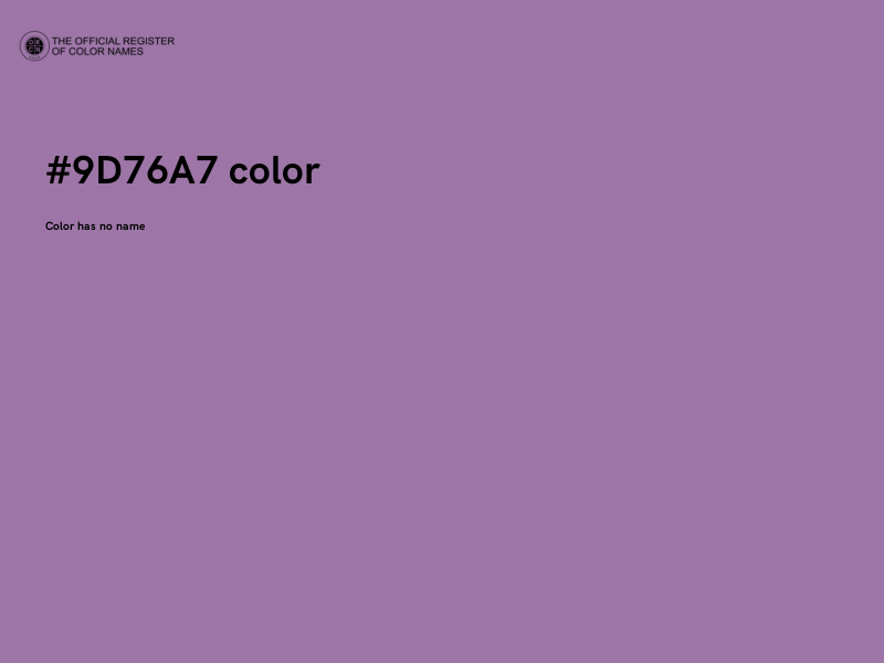 #9D76A7 color image
