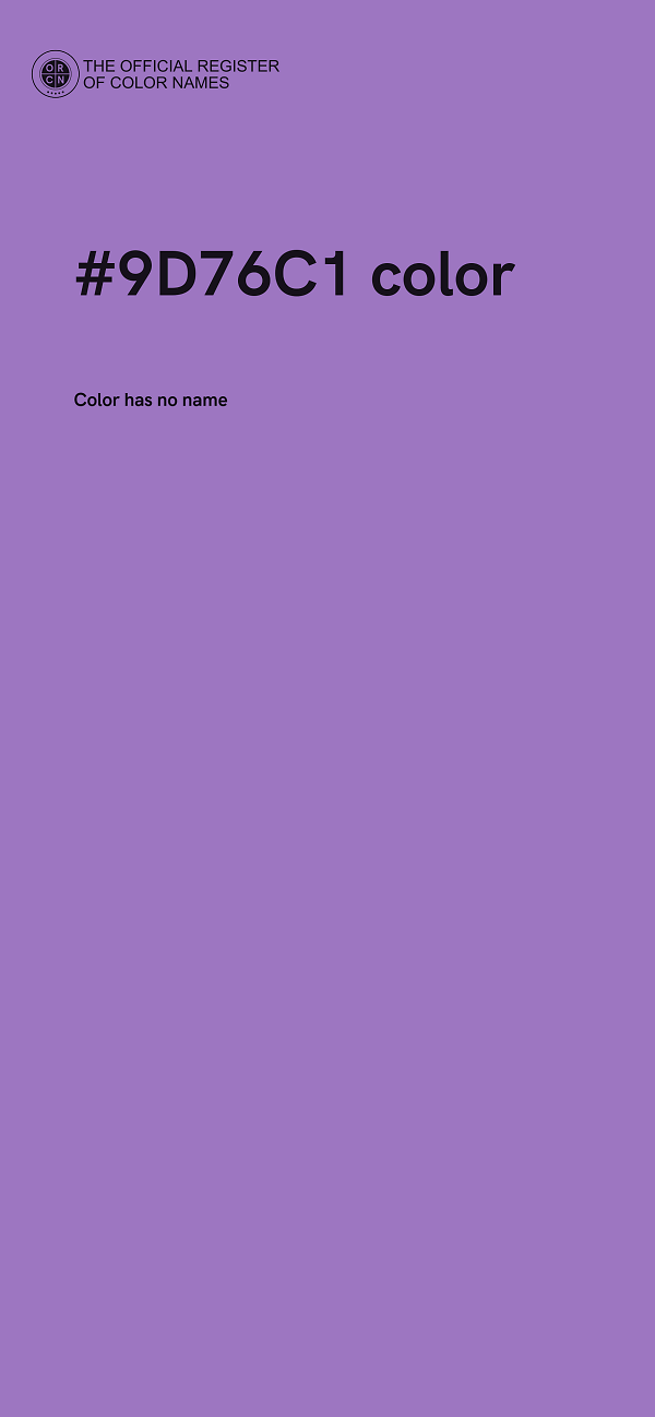 #9D76C1 color image