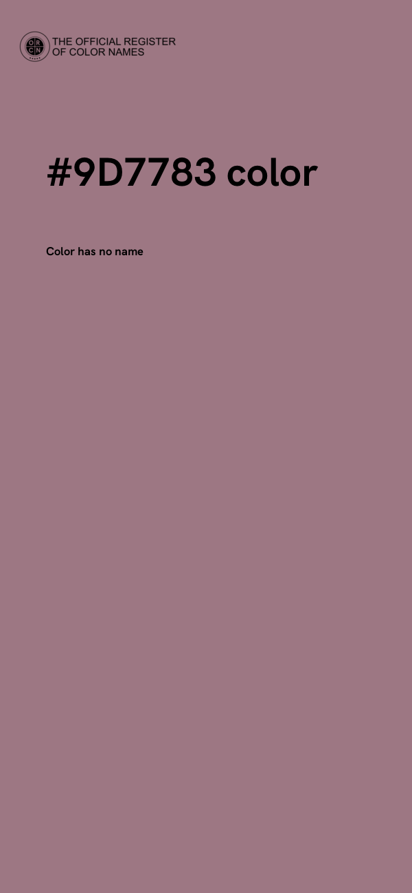 #9D7783 color image