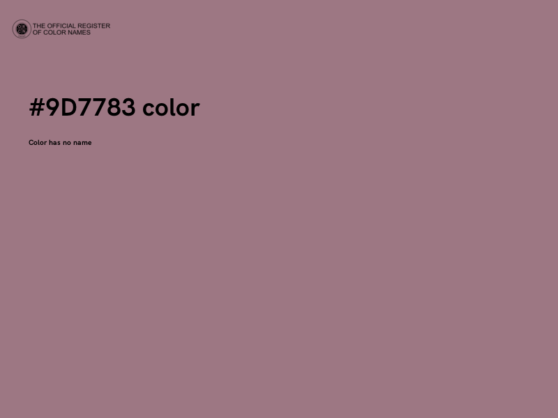 #9D7783 color image