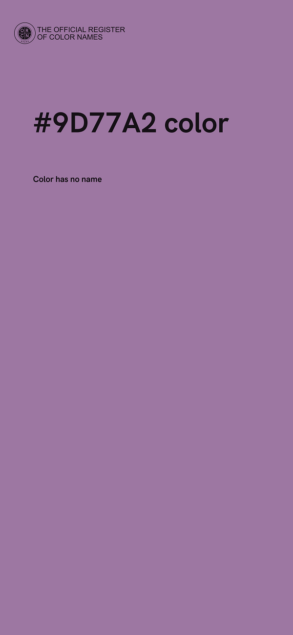 #9D77A2 color image