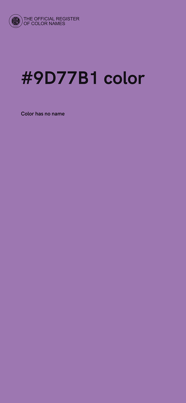 #9D77B1 color image