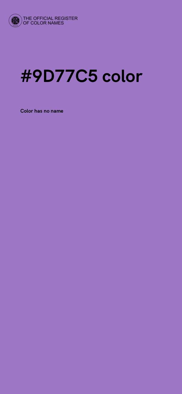#9D77C5 color image