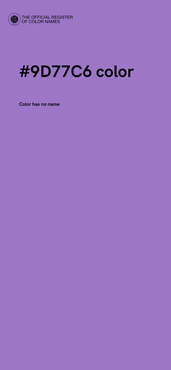 #9D77C6 color image