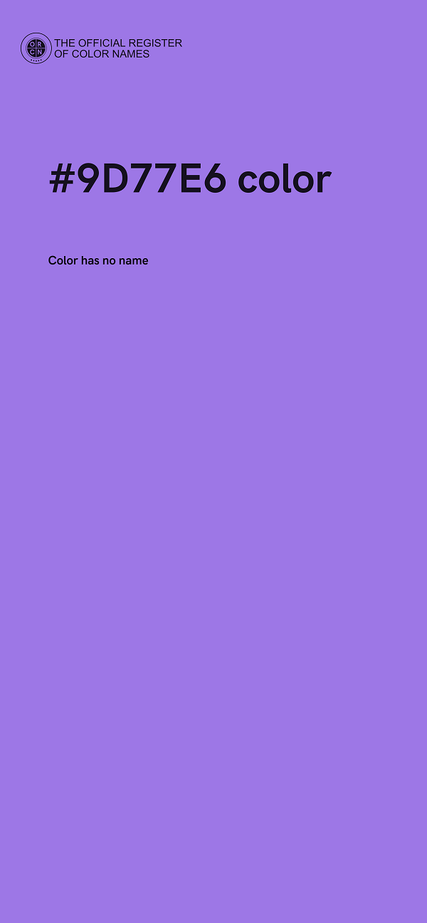 #9D77E6 color image