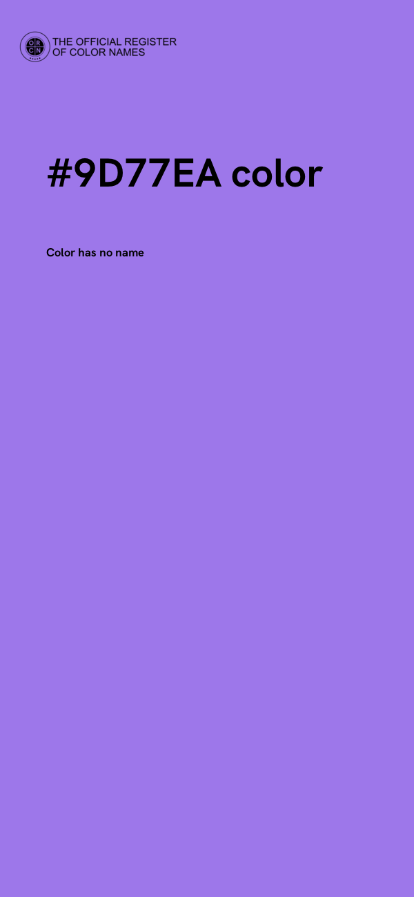 #9D77EA color image