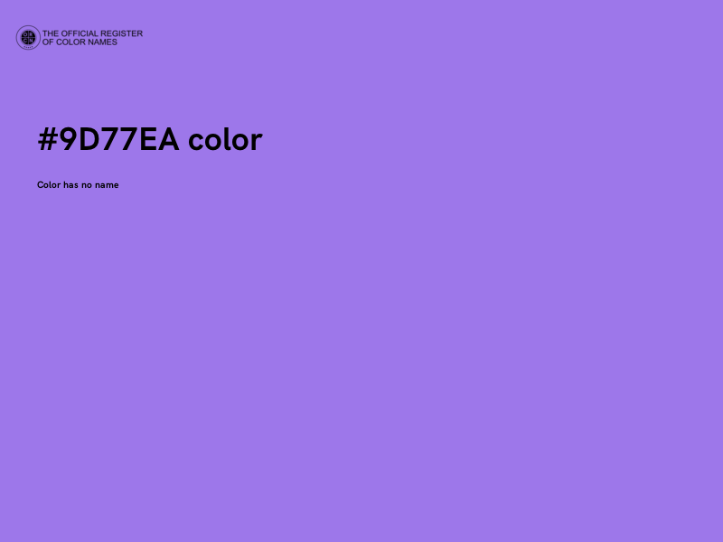 #9D77EA color image