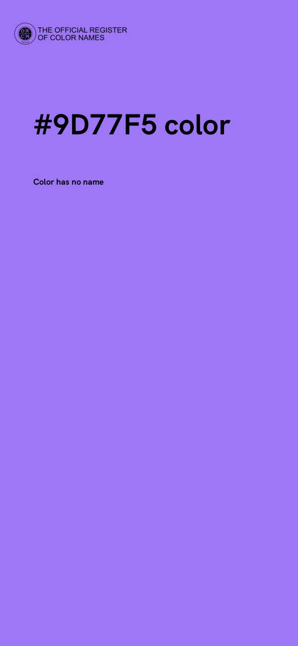 #9D77F5 color image