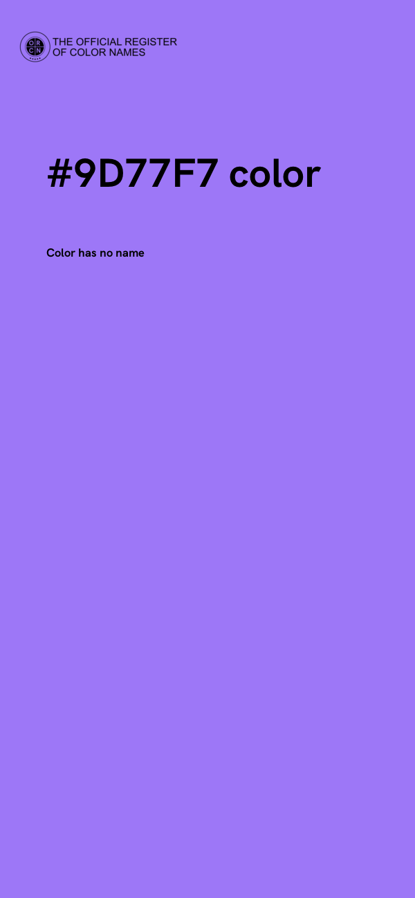 #9D77F7 color image