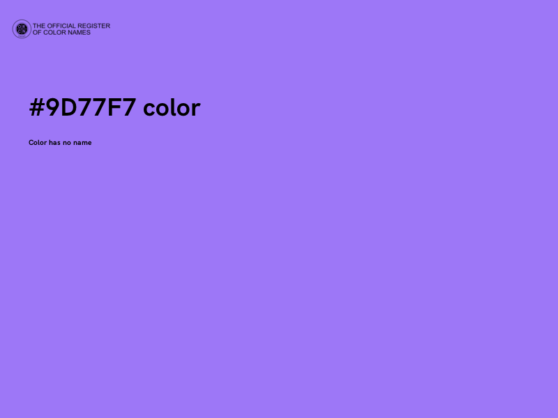 #9D77F7 color image