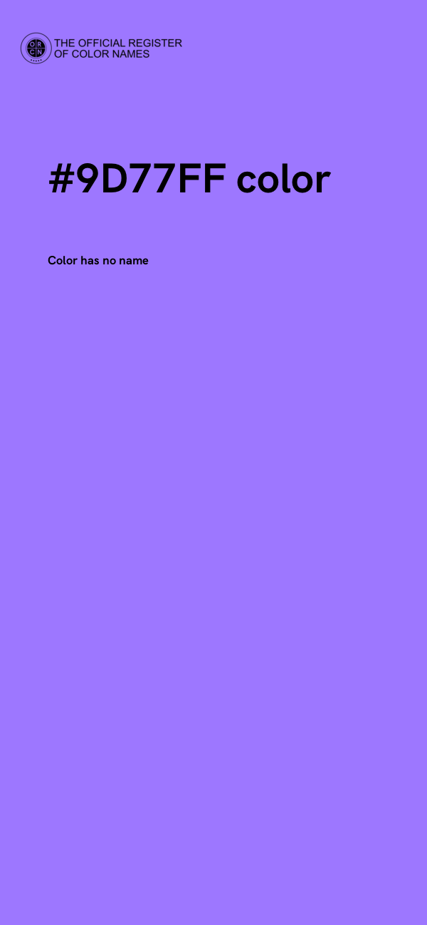 #9D77FF color image
