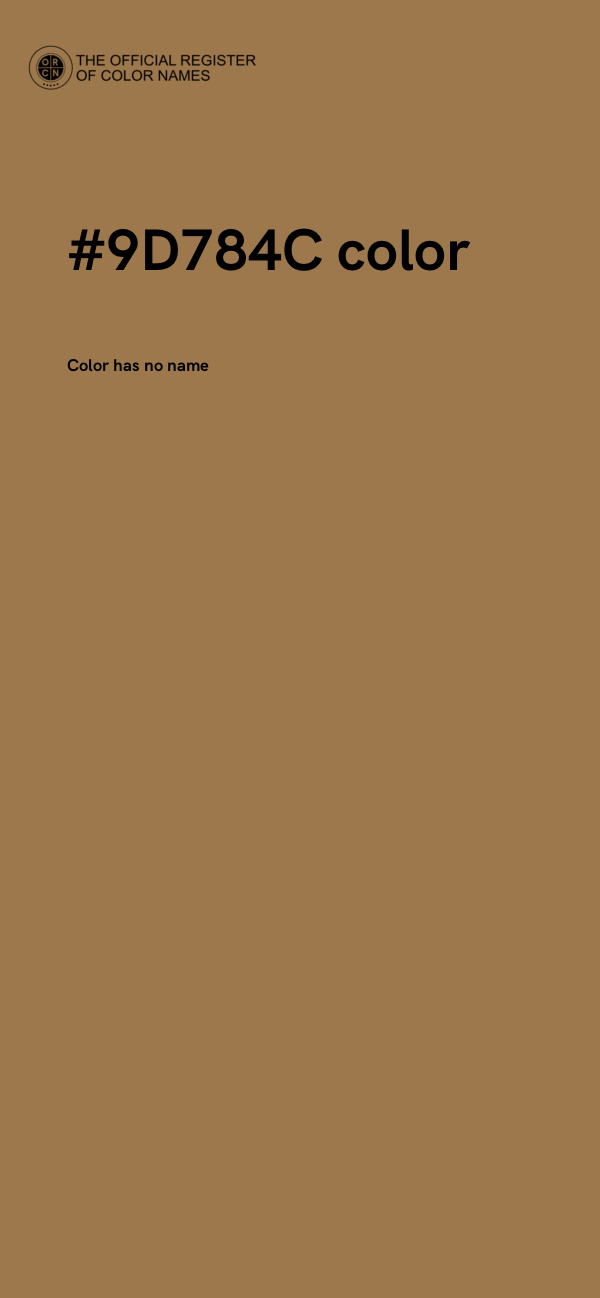 #9D784C color image