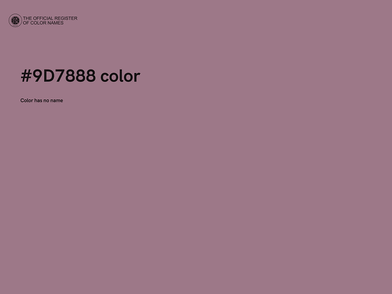 #9D7888 color image