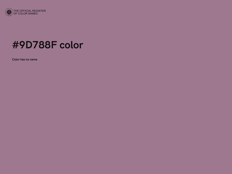 #9D788F color image