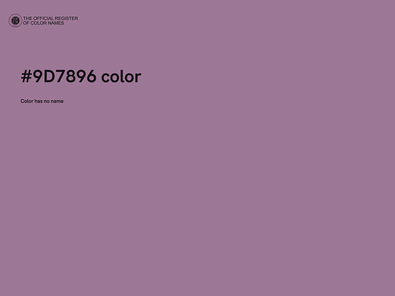 #9D7896 color image