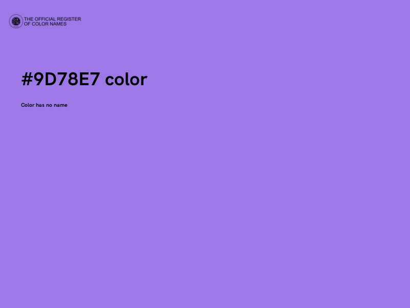 #9D78E7 color image