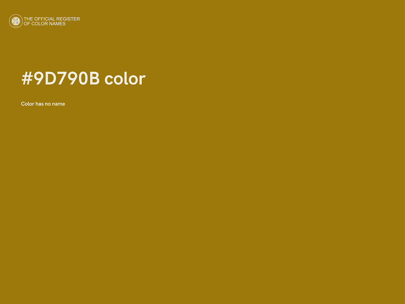 #9D790B color image