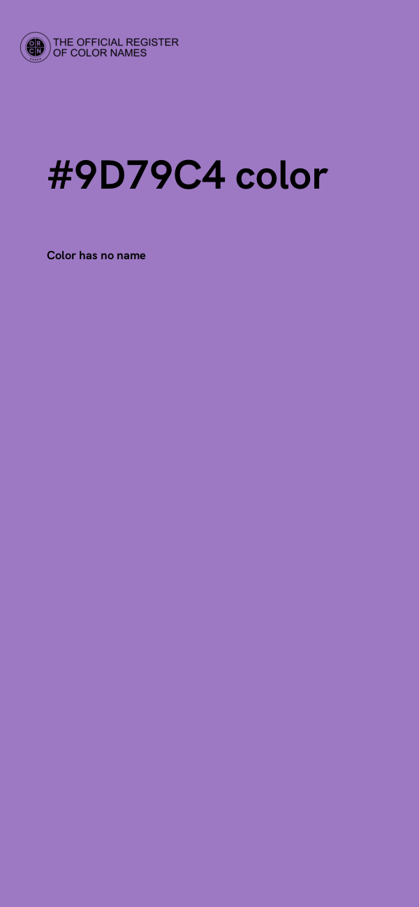 #9D79C4 color image