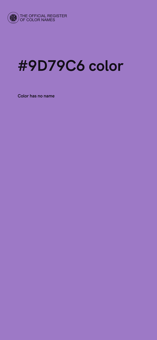 #9D79C6 color image