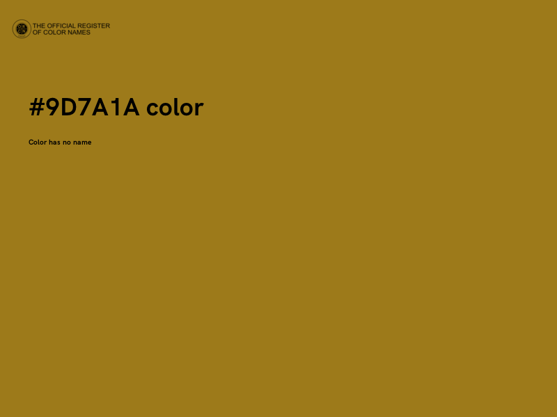 #9D7A1A color image