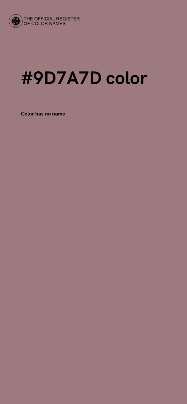 #9D7A7D color image