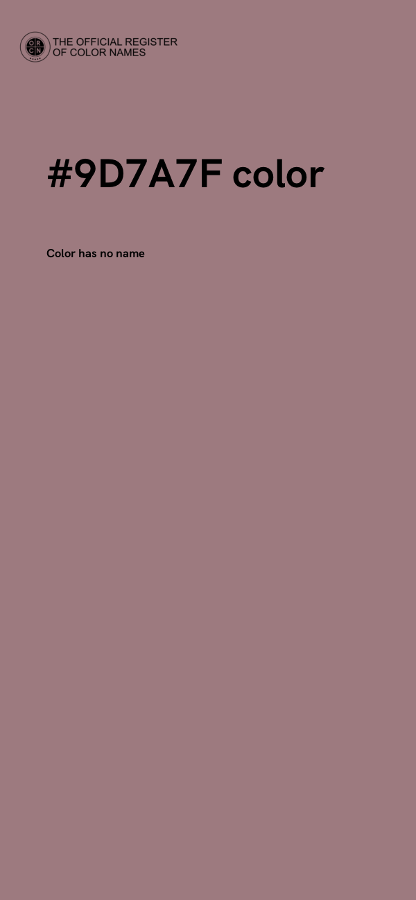 #9D7A7F color image