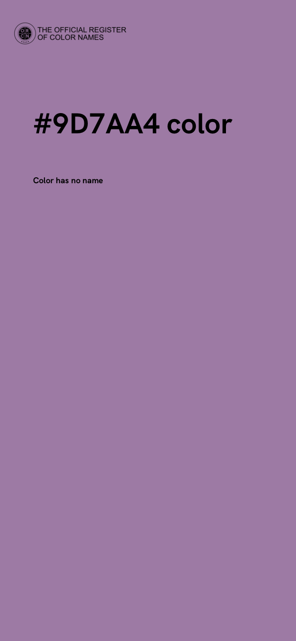 #9D7AA4 color image