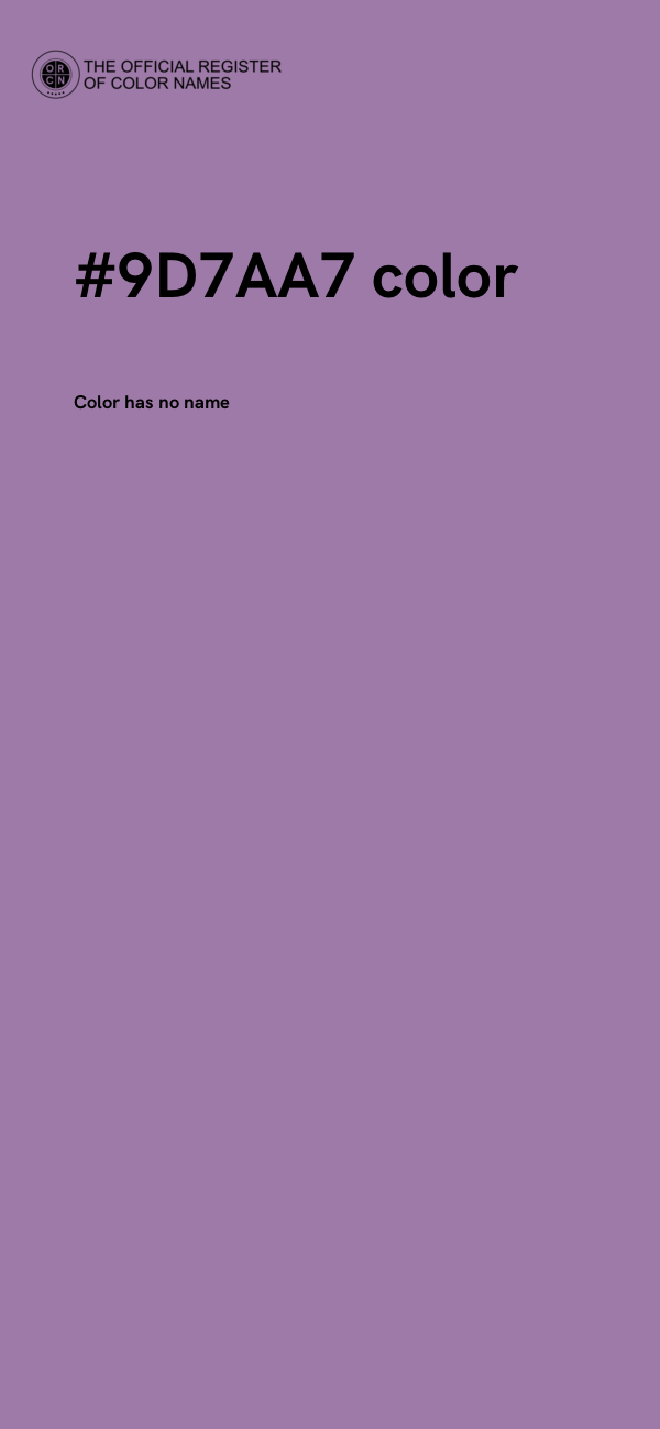 #9D7AA7 color image