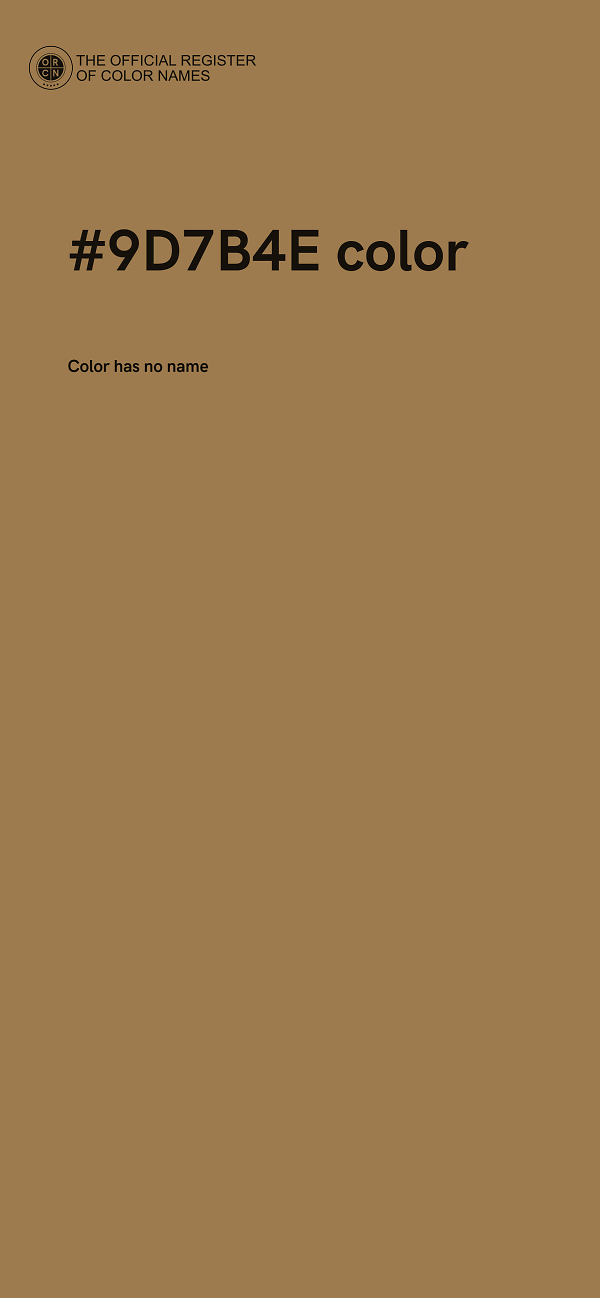 #9D7B4E color image