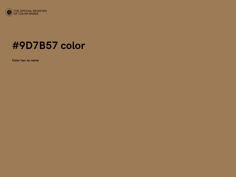 #9D7B57 color image
