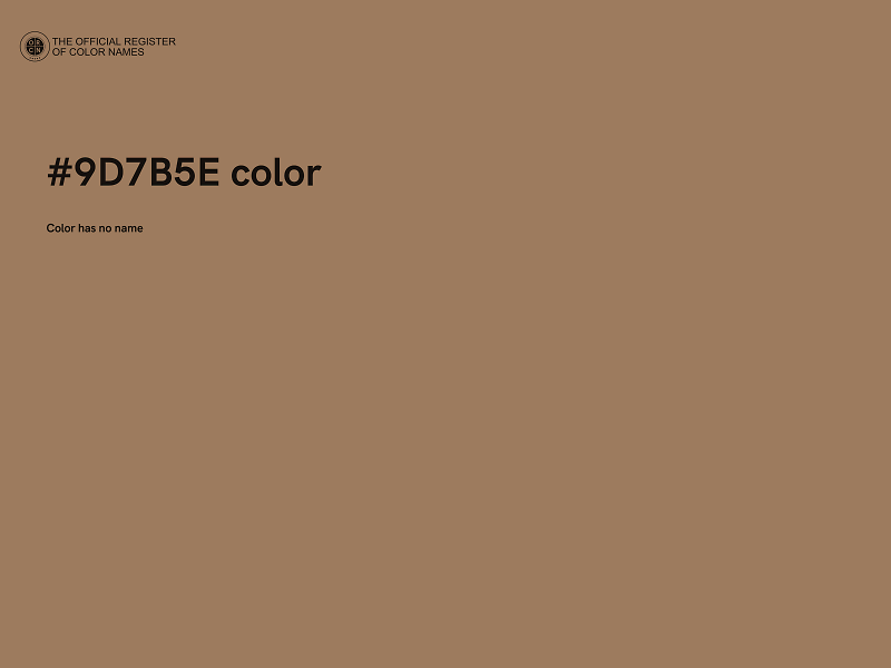 #9D7B5E color image