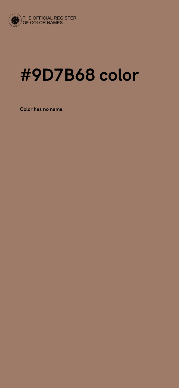 #9D7B68 color image