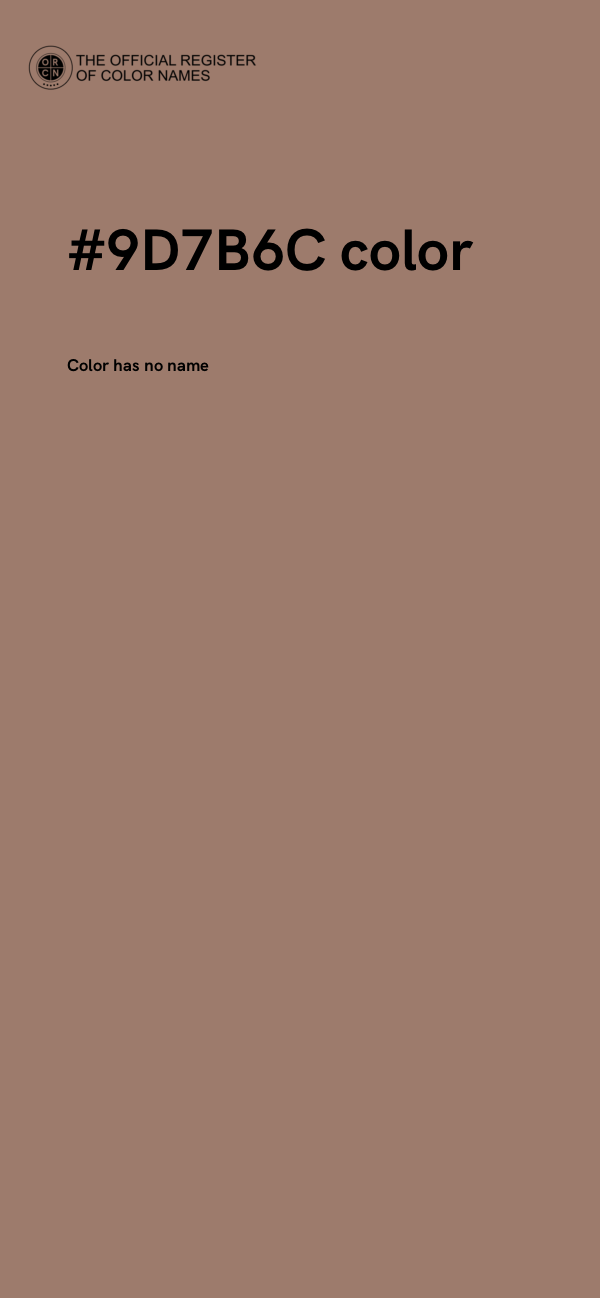 #9D7B6C color image