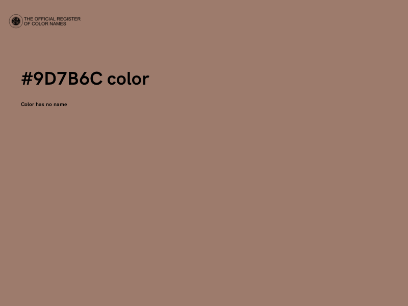 #9D7B6C color image