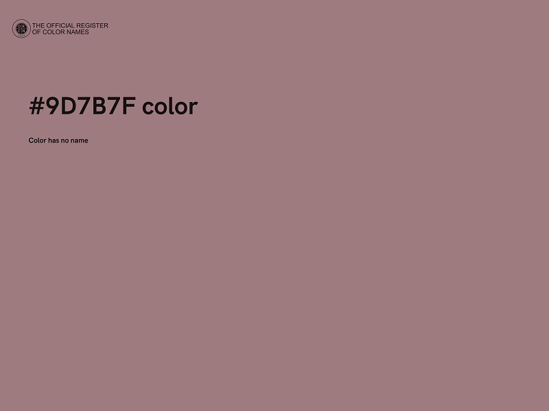 #9D7B7F color image