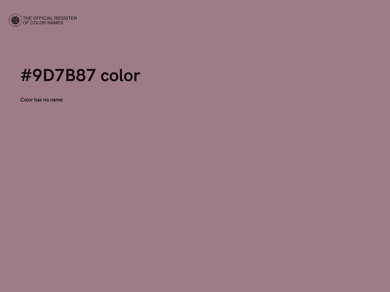 #9D7B87 color image