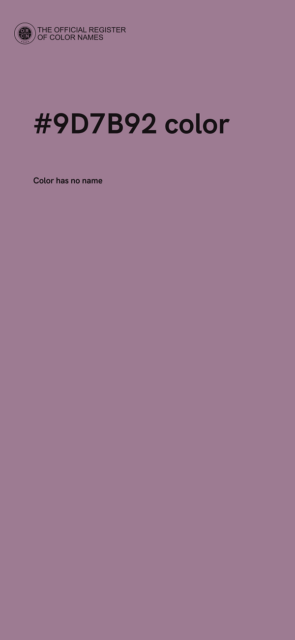 #9D7B92 color image
