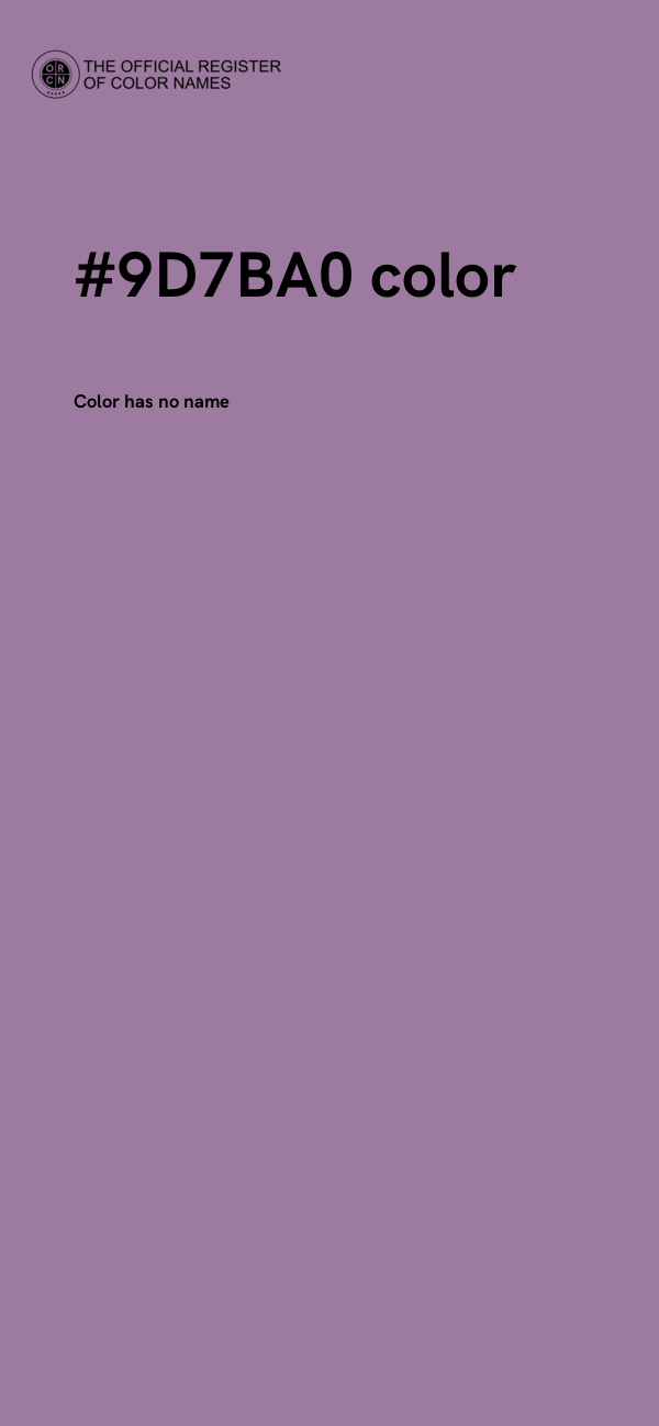 #9D7BA0 color image