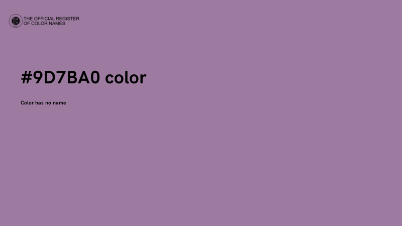 #9D7BA0 color image