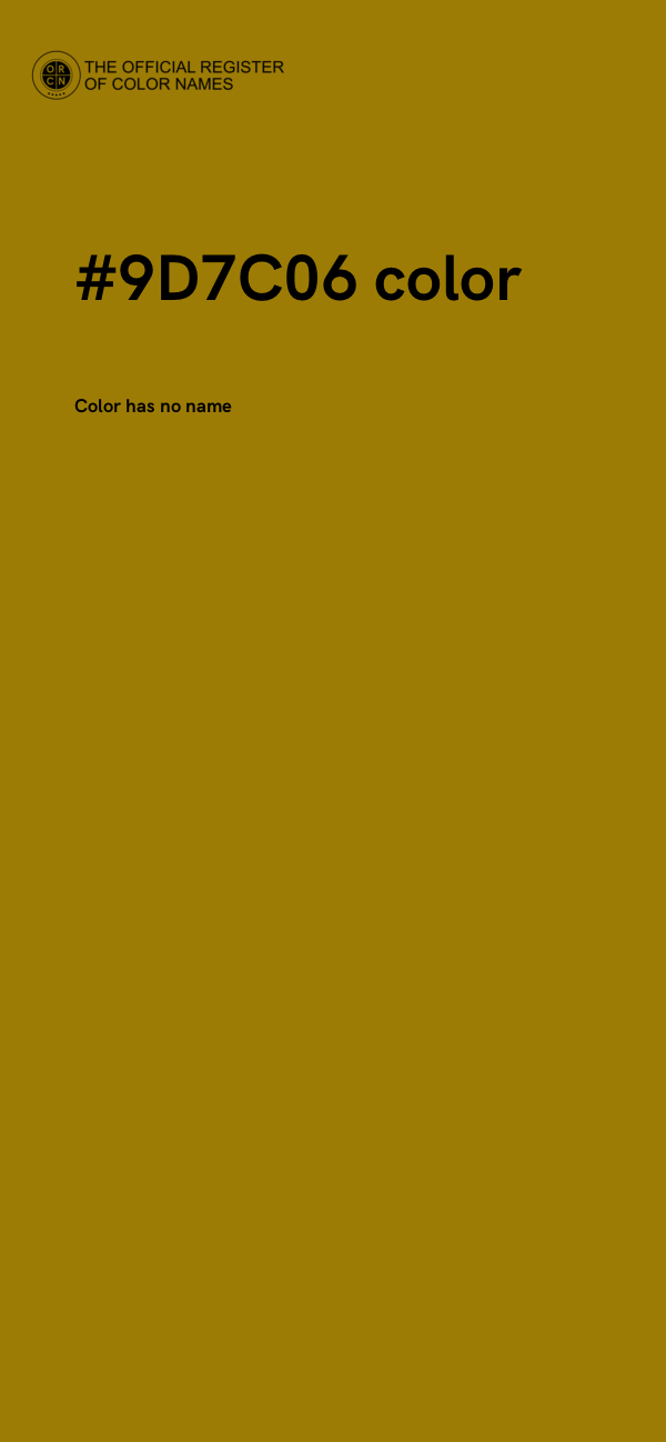 #9D7C06 color image