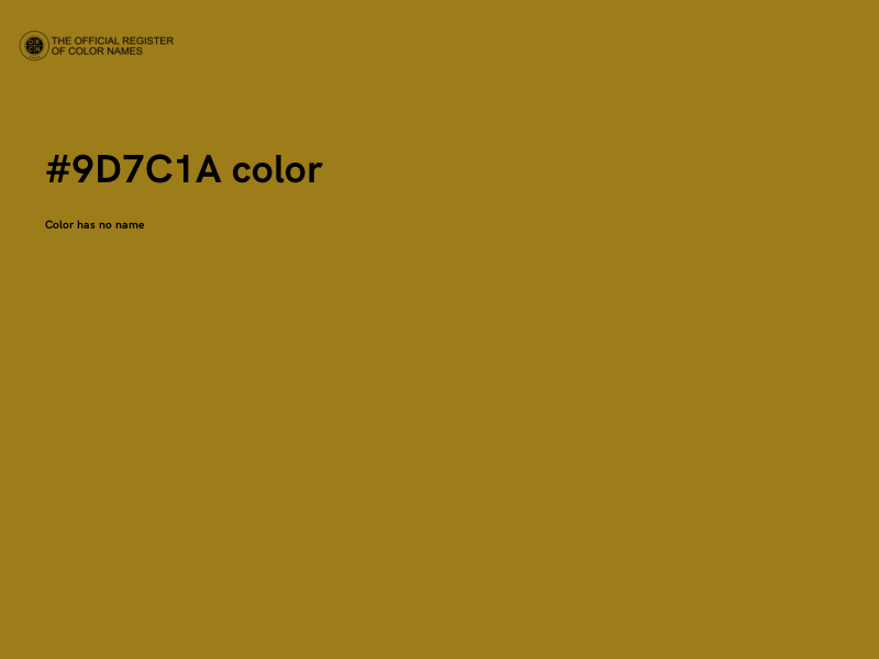#9D7C1A color image