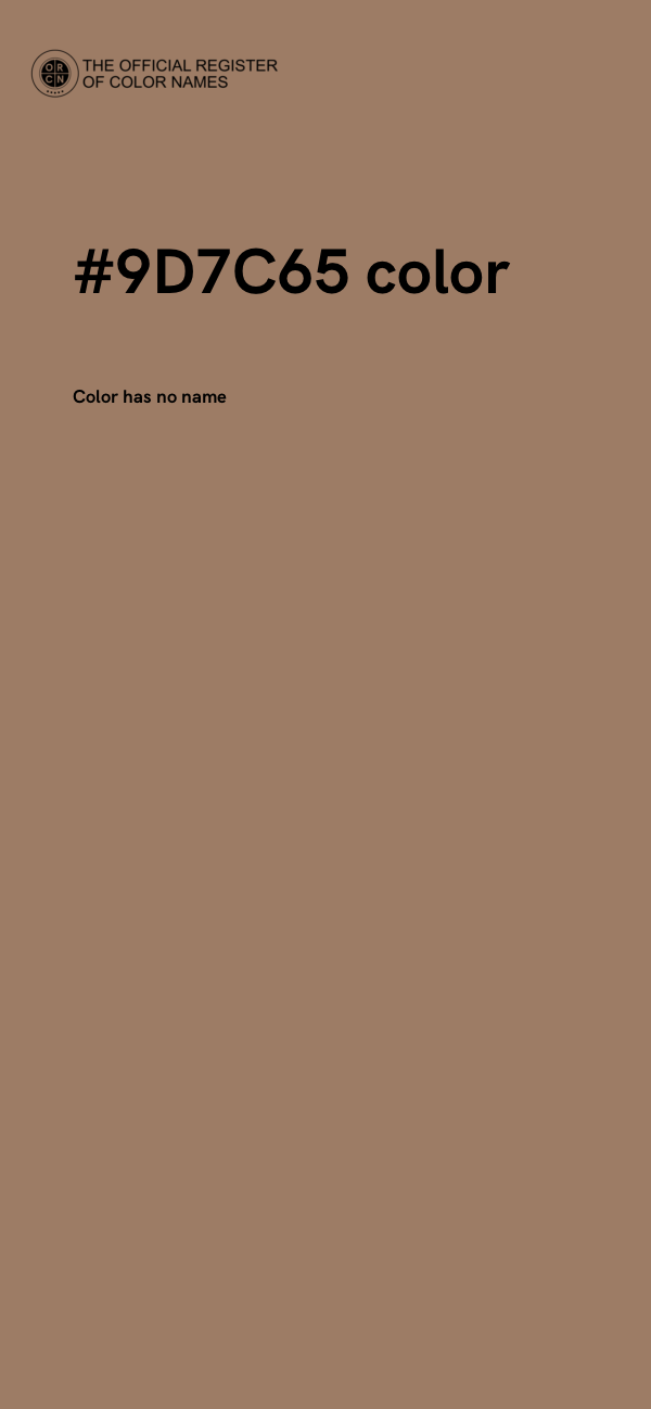 #9D7C65 color image