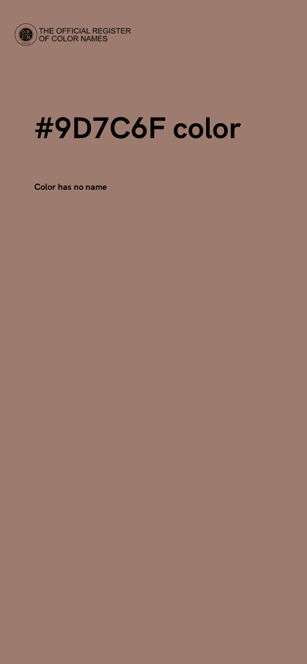 #9D7C6F color image