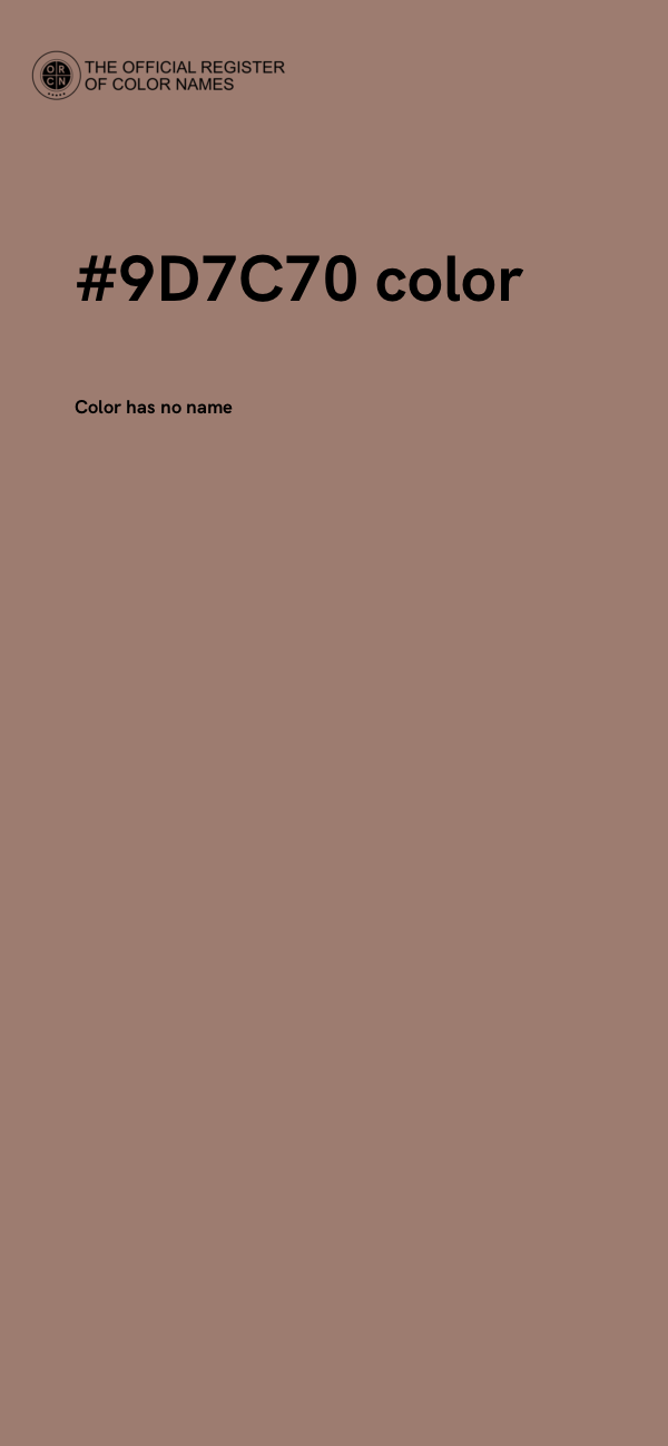 #9D7C70 color image