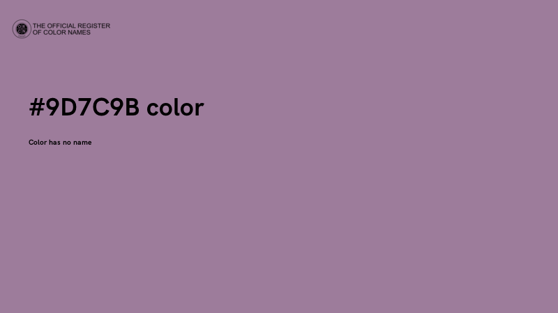 #9D7C9B color image