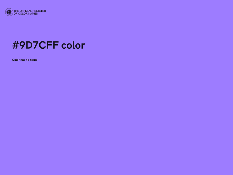 #9D7CFF color image